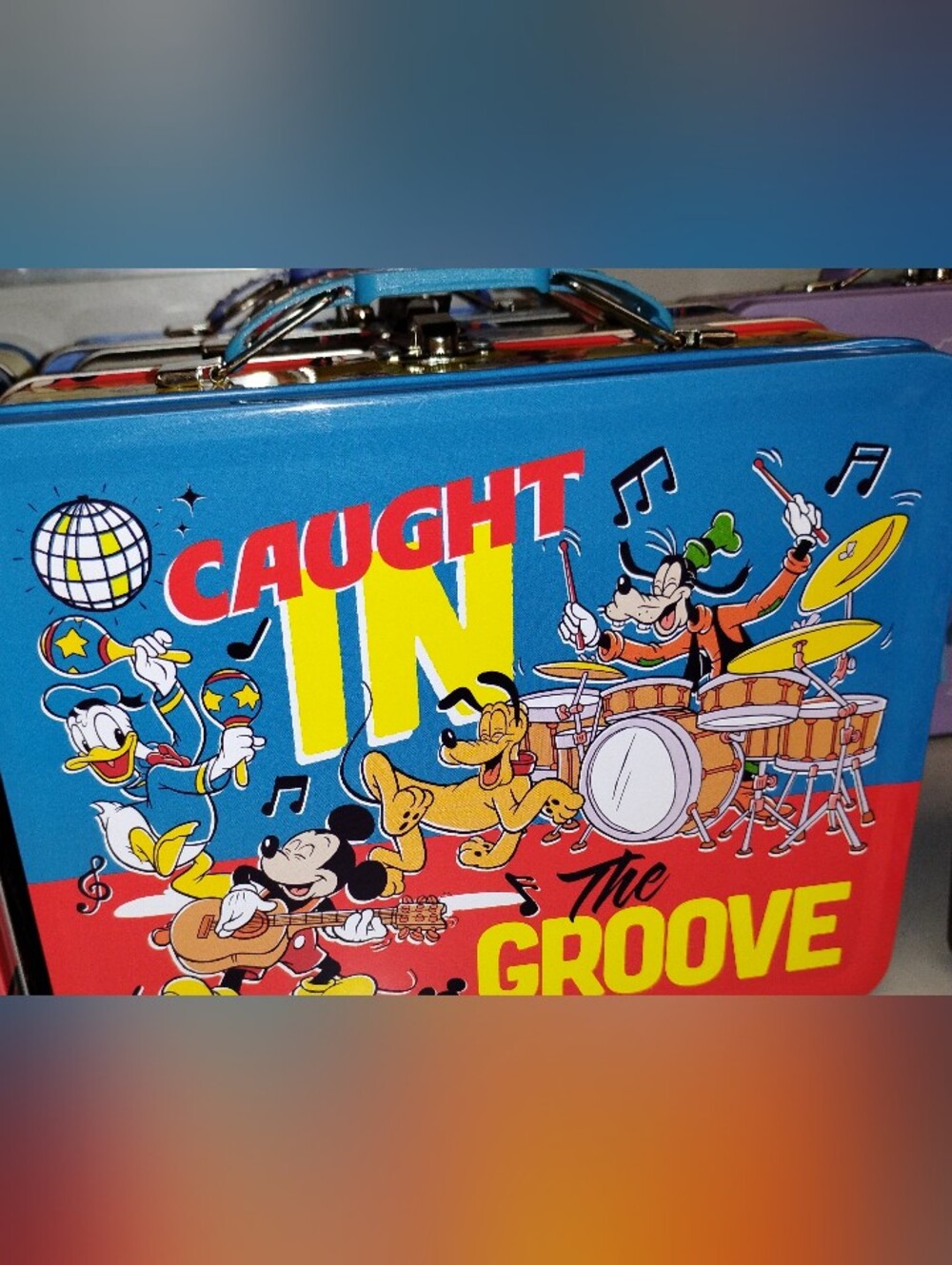Disney 'Caught in the Groove' Music Lunchbox - Blue, Yellow & Red